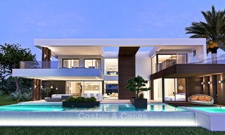 Exclusive modern villas with sea views for sale on the New Golden Mile, between Marbella and Estepona 4445 