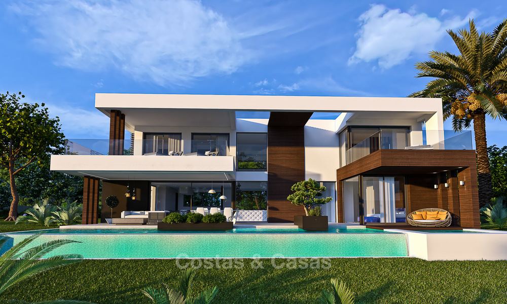 Exclusive modern villas with sea views for sale on the New Golden Mile, between Marbella and Estepona 4446