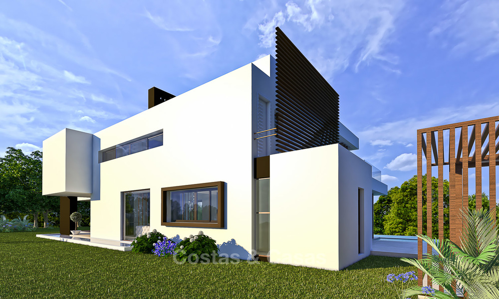 Exclusive modern villas with sea views for sale on the New Golden Mile, between Marbella and Estepona 4447
