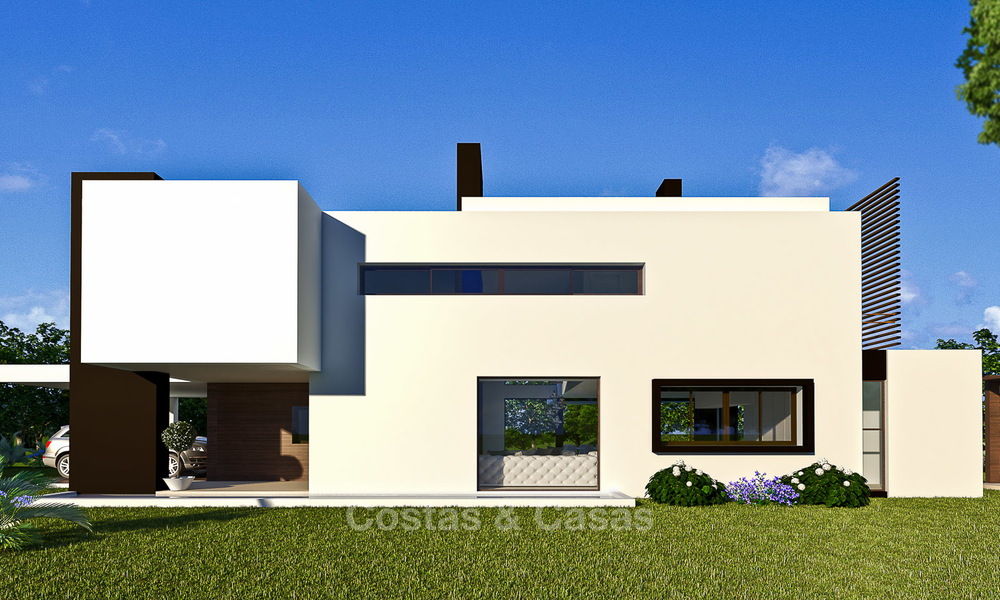 Exclusive modern villas with sea views for sale on the New Golden Mile, between Marbella and Estepona 4448