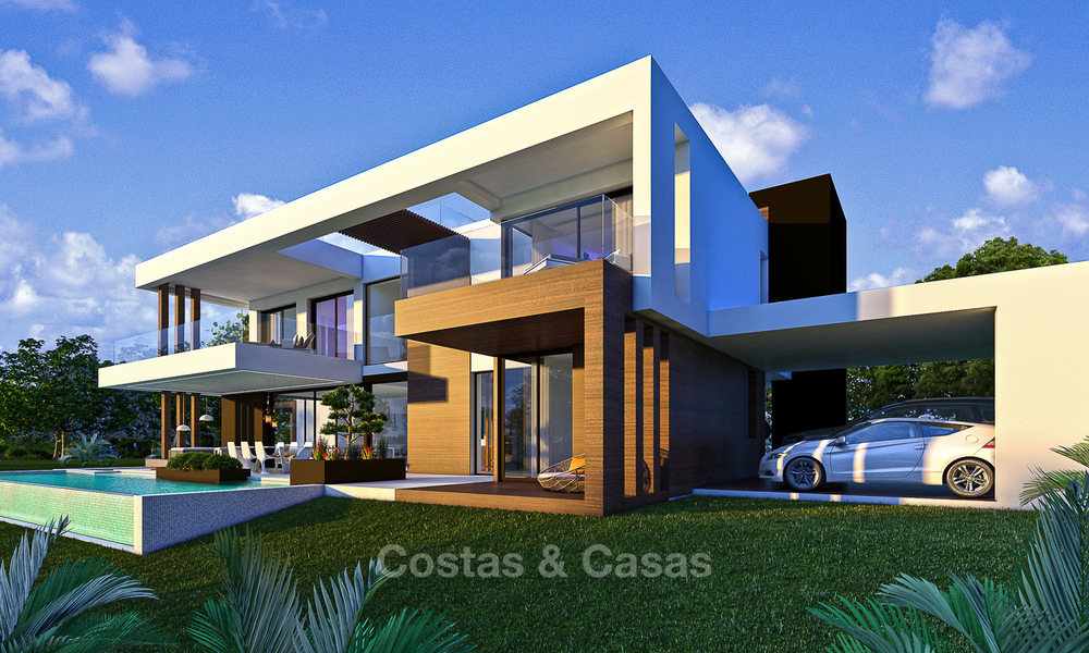 Exclusive modern villas with sea views for sale on the New Golden Mile, between Marbella and Estepona 4449