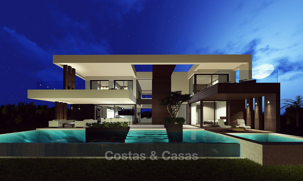 Exclusive modern villas with sea views for sale on the New Golden Mile, between Marbella and Estepona 4454