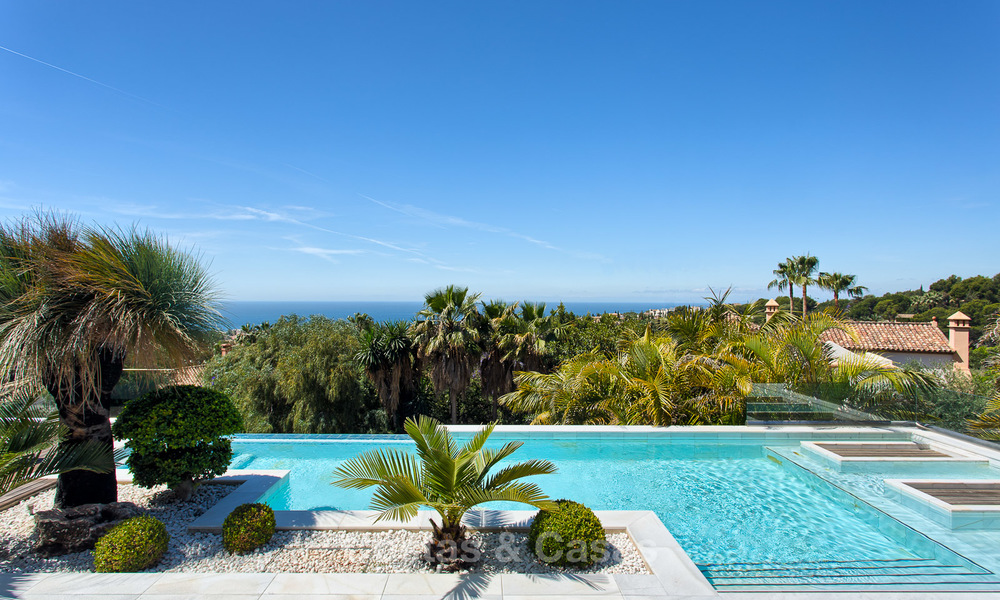 Very exclusive and majestic modern design villa with stunning sea views for sale, Golden Mile, Marbella 4525