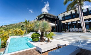 Very exclusive and majestic modern design villa with stunning sea views for sale, Golden Mile, Marbella 4529 
