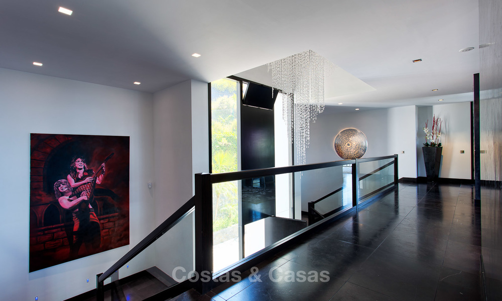 Very exclusive and majestic modern design villa with stunning sea views for sale, Golden Mile, Marbella 4538