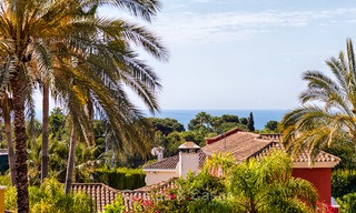 High end classical style luxury villa with sea views for sale on the Golden Mile, Marbella. 4640 
