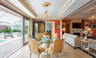 High end classical style luxury villa with sea views for sale on the Golden Mile, Marbella. 4620 