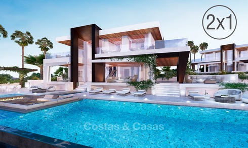 Two newly built luxurious, modern-contemporary villas for sale for the price of one, Nueva Andalucia, Marbella 4726