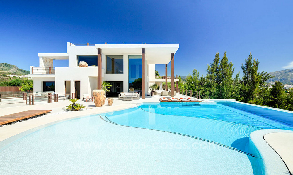 Awe inspiring modern luxury villa with panoramic sea views for sale, frontline golf, Benahavis – Marbella 4756