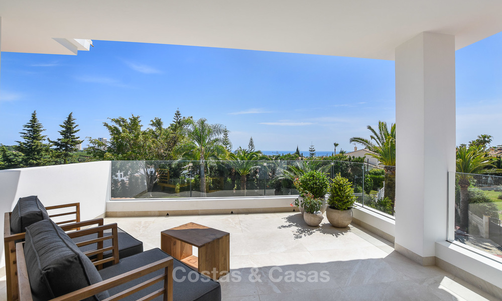 Recently renovated Andalusian style luxury villa with sea views for sale, close to beach, Elviria, East Marbella 4783