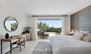 Recently renovated Andalusian style luxury villa with sea views for sale, close to beach, Elviria, East Marbella 4785 