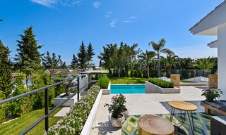 Recently renovated Andalusian style luxury villa with sea views for sale, close to beach, Elviria, East Marbella 4791 