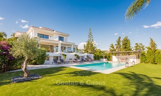 Recently renovated Andalusian style luxury villa with sea views for sale, close to beach, Elviria, East Marbella 4798 