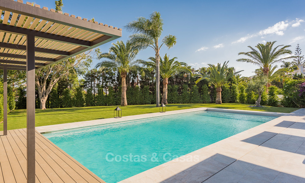 Recently renovated Andalusian style luxury villa with sea views for sale, close to beach, Elviria, East Marbella 4799