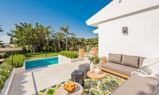 Recently renovated Andalusian style luxury villa with sea views for sale, close to beach, Elviria, East Marbella 4833 
