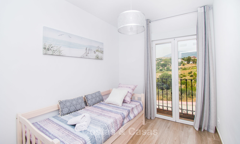 Freshly renovated, Andalusian style townhouses for sale, with sea views, ready to move in, Benahavis, Marbella 5963