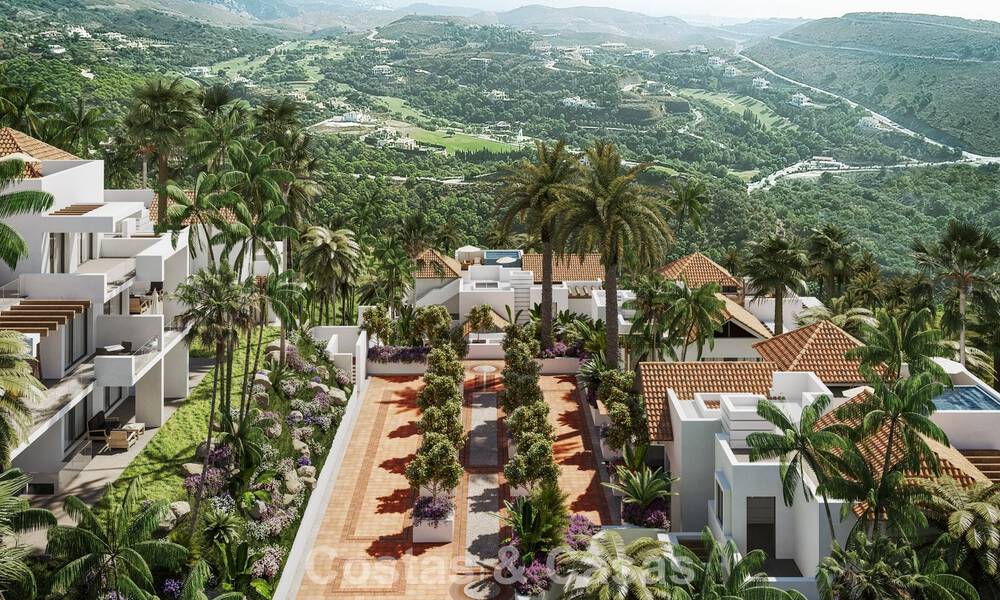 Modern luxury apartments for sale in a new development with spectacular sea views in Benahavis, Marbella 804263