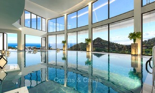 Modern luxury apartments for sale with uninterrupted sea views at a short drive from Marbella center. 4861 