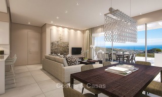 Modern luxury apartments for sale with uninterrupted sea views at a short drive from Marbella center. 4865 