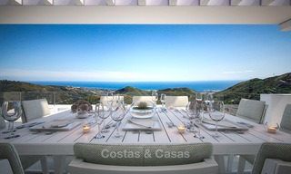 Modern luxury apartments for sale with uninterrupted sea views at a short drive from Marbella center. 4869 