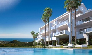 Modern luxury apartments for sale with uninterrupted sea views at a short drive from Marbella center. 4872 