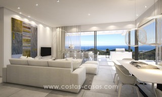 Modern-contemporary luxury apartments with breath taking sea views for sale, short drive to Marbella center 4896 