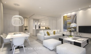 Modern-contemporary luxury apartments with breath taking sea views for sale, short drive to Marbella center 4898 
