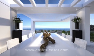 Modern-contemporary luxury apartments with breath taking sea views for sale, short drive to Marbella center 4900 