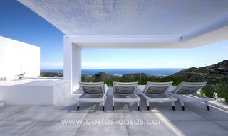 Modern-contemporary luxury apartments with breath taking sea views for sale, short drive to Marbella center 4903 
