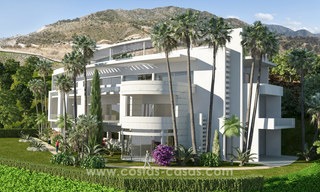 Modern-contemporary luxury apartments with breath taking sea views for sale, short drive to Marbella center 4907 