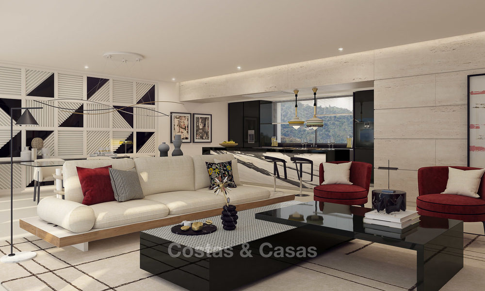 Modern-contemporary luxury apartments with exquisite sea views for sale, short drive to Marbella centre. Ready to move in. Last 3 penthouses. 4950