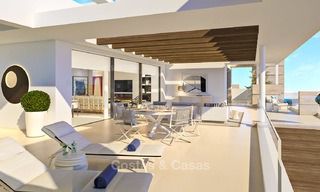 Modern-contemporary luxury apartments with exquisite sea views for sale, short drive to Marbella centre. Ready to move in. Last 3 penthouses. 4956 
