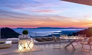 Modern-contemporary luxury apartments with exquisite sea views for sale, short drive to Marbella centre. Ready to move in. Last 3 penthouses. 4964 