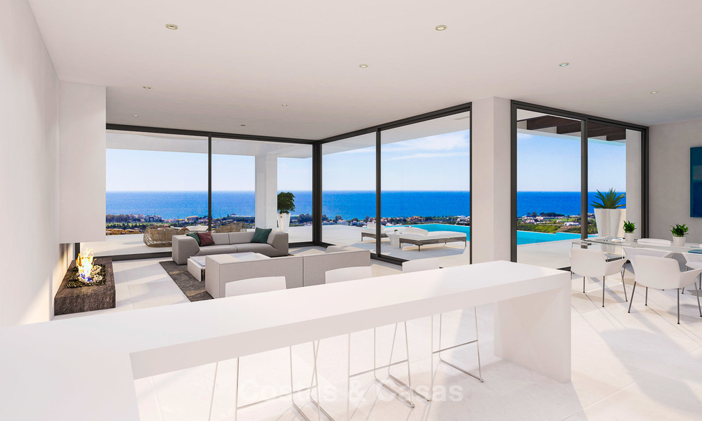 New modern-contemporary villas for sale, panoramic sea views, on the New Golden Mile between Marbella and Estepona 5103