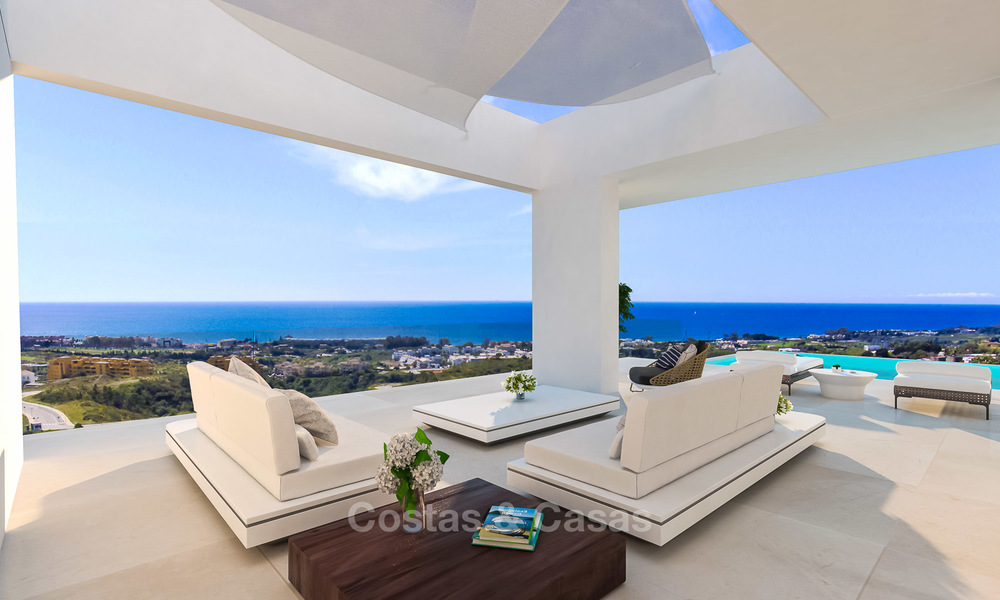 New modern-contemporary villas for sale, panoramic sea views, on the New Golden Mile between Marbella and Estepona 5104