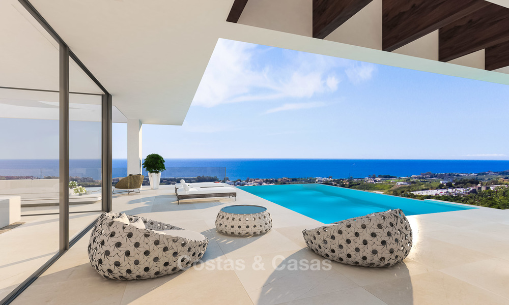 New modern-contemporary villas for sale, panoramic sea views, on the New Golden Mile between Marbella and Estepona 5106