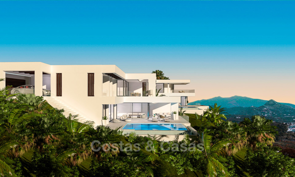 New modern-contemporary villas for sale, panoramic sea views, on the New Golden Mile between Marbella and Estepona 5108