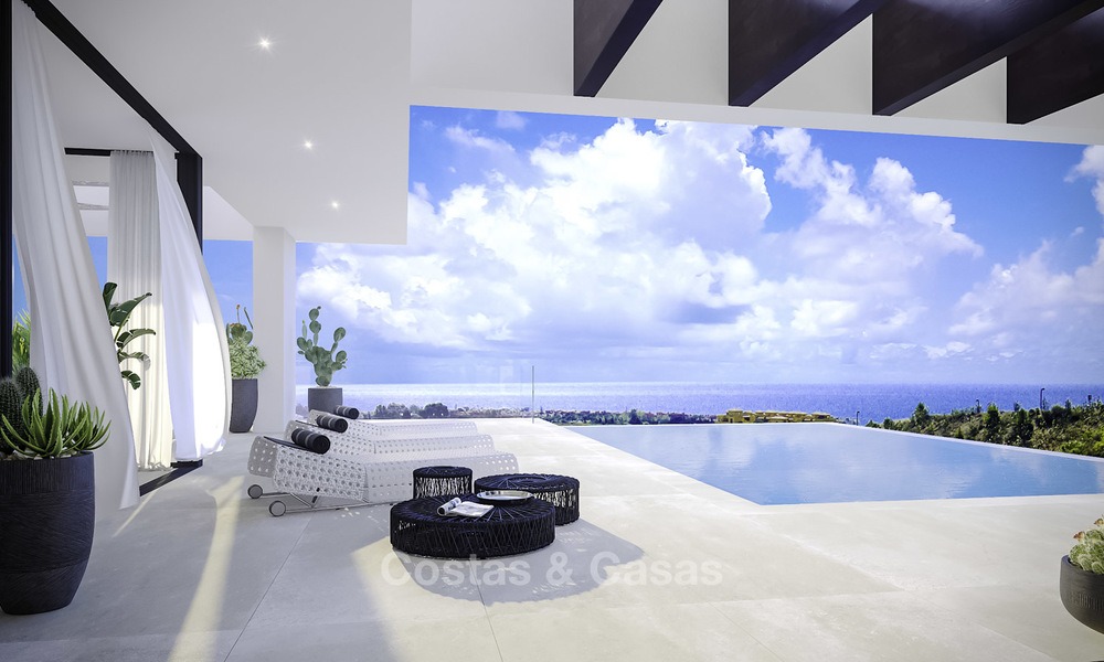 New modern-contemporary villas for sale, panoramic sea views, on the New Golden Mile between Marbella and Estepona 13984