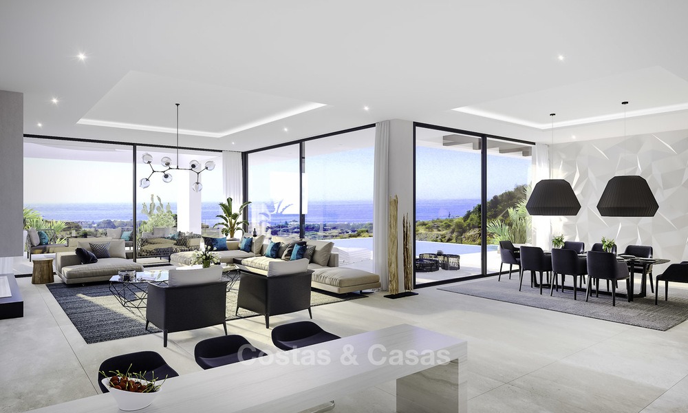 New modern-contemporary villas for sale, panoramic sea views, on the New Golden Mile between Marbella and Estepona 13985