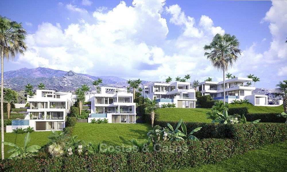 New modern-contemporary villas for sale, panoramic sea views, on the New Golden Mile between Marbella and Estepona 13990