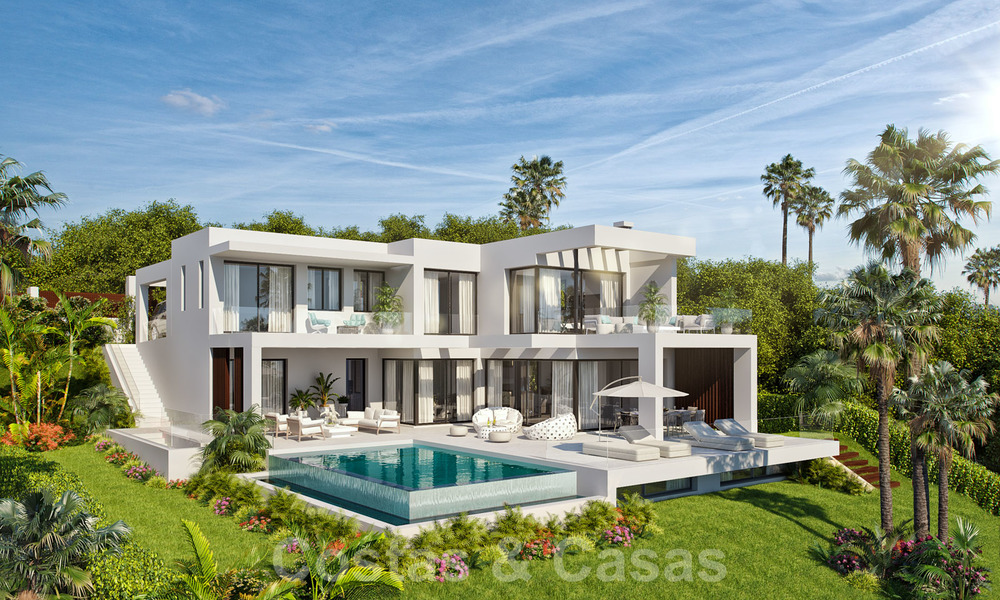 New modern-contemporary villas for sale, panoramic sea views, on the New Golden Mile between Marbella and Estepona 19651