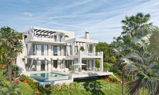 New modern-contemporary villas for sale, panoramic sea views, on the New Golden Mile between Marbella and Estepona 19653 