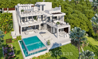 New modern-contemporary villas for sale, panoramic sea views, on the New Golden Mile between Marbella and Estepona 19656 