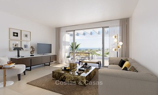 New modern luxury apartments with sea views for sale, Marbella. Walking distance to golf and beach. 5114 