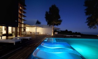 Minimalist modern contemporary designer villa for sale, spectacular sea views, Benalmadena, Costa del Sol 5154 