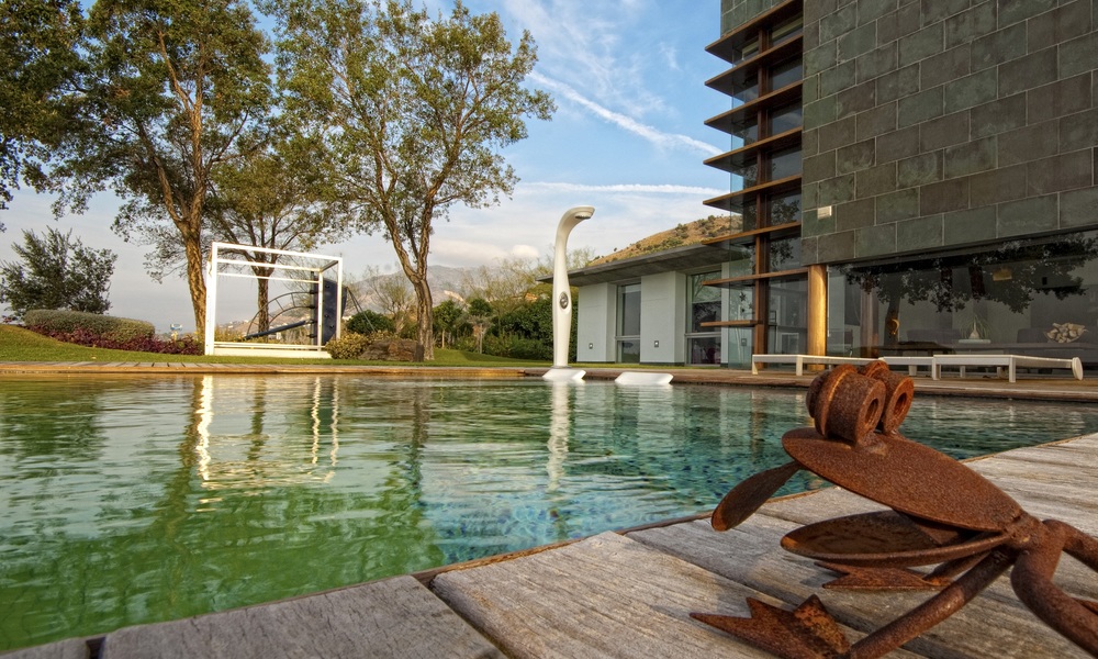 Minimalist modern contemporary designer villa for sale, spectacular sea views, Benalmadena, Costa del Sol 5143
