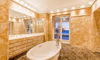 Prestigious palatial front line beach villa for sale, classic style, between Marbella and Estepona 5469 