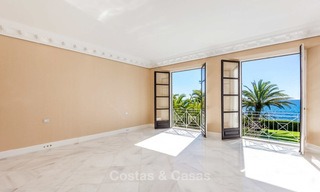 Prestigious palatial front line beach villa for sale, classic style, between Marbella and Estepona 5490 