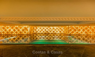 Prestigious palatial front line beach villa for sale, classic style, between Marbella and Estepona 5493 