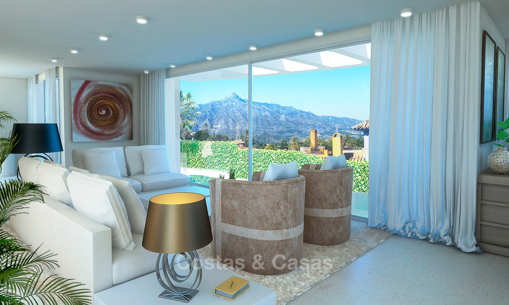 New modern contemporary luxury villa for sale, with sea and mountain views, Nueva Andalucia, Marbella 5531